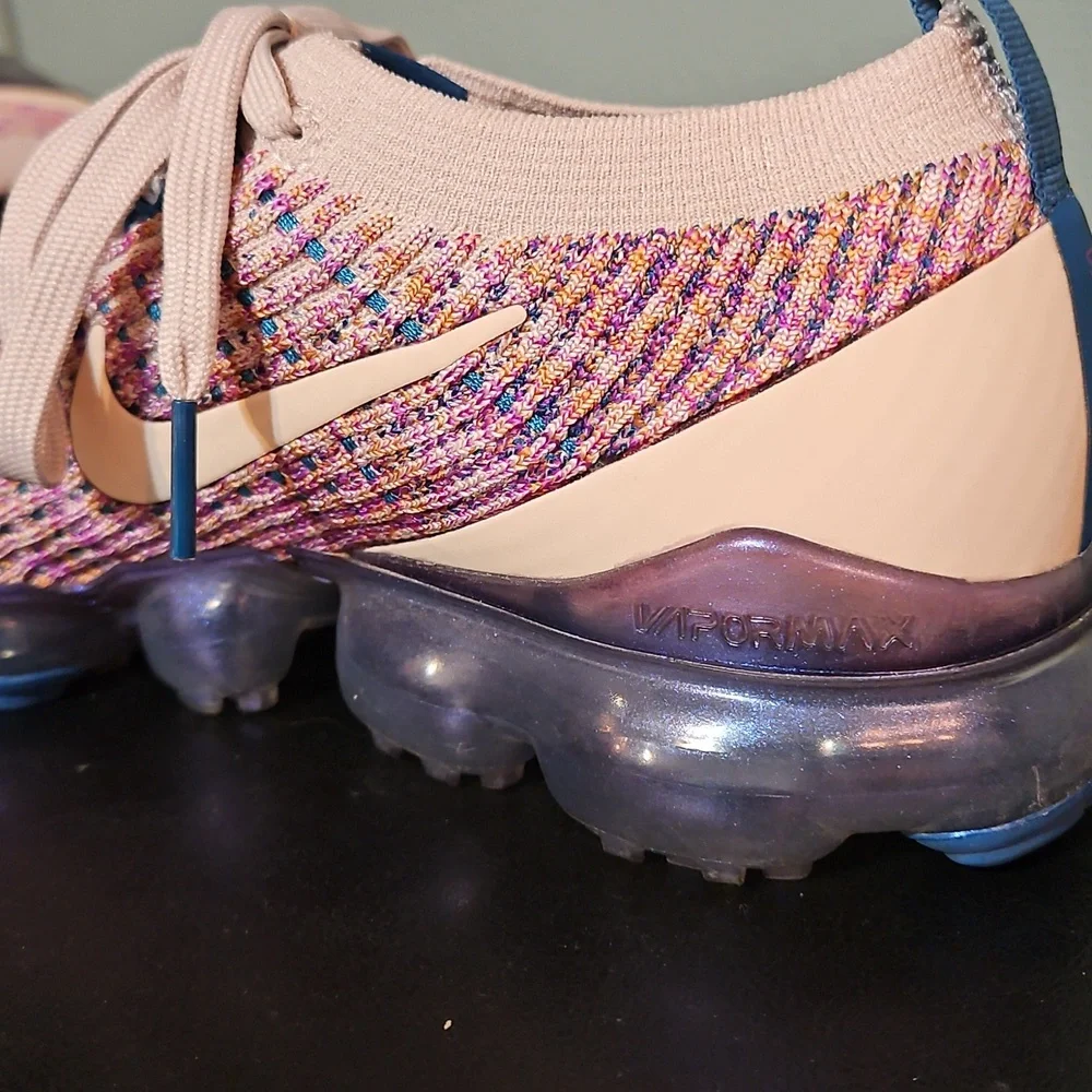 Nike Women's Multicolor Flyknit Vapormax Sneakers - Picture 7 of 8